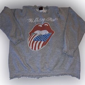 The Rolling Stones distressed sweatshirt